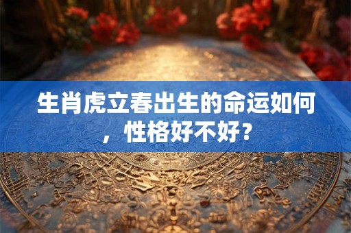 生肖虎立春出生的命运如何，性格好不好？