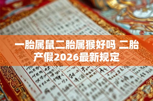 一胎属鼠二胎属猴好吗 二胎产假2026最新规定