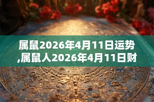 属鼠2026年4月11日运势,属鼠人2026年4月11日财运,生肖鼠2026年4月11日运势