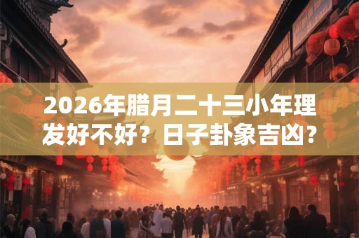2026年腊月二十三小年理发好不好？日子卦象吉凶？