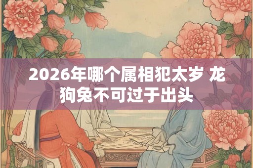 2026年哪个属相犯太岁 龙狗兔不可过于出头