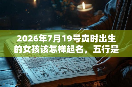 2026年7月19号寅时出生的女孩该怎样起名，五行是什么？