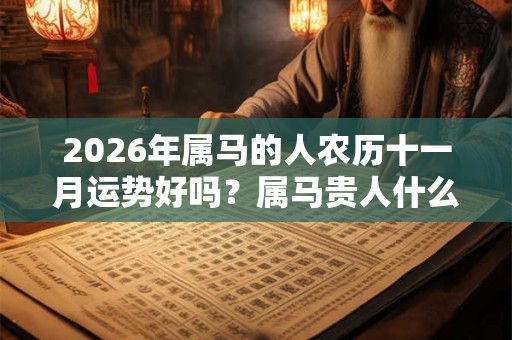2026年属马的人农历十一月运势好吗?属马贵人什么生肖? 2026年属马的人农历十一月运势好吗?属马贵人什么生肖?