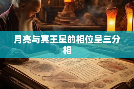 月亮与冥王星的相位呈三分相