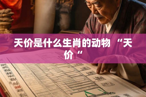 天价是什么生肖的动物 “天价“