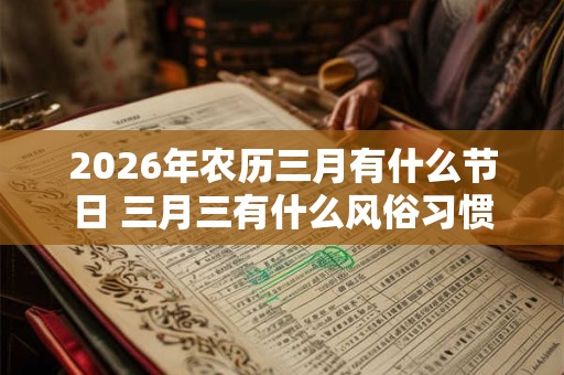 2026年农历三月有什么节日 三月三有什么风俗习惯 2026年农历三月有什么节日 三月三有什么风俗习惯