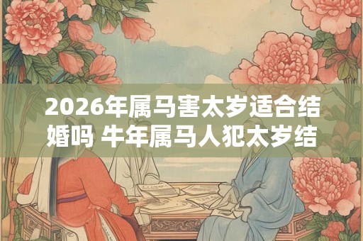 2026年属马害太岁适合结婚吗 牛年属马人犯太岁结婚好不好