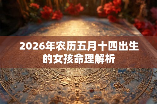 2026年农历五月十四出生的女孩命理解析