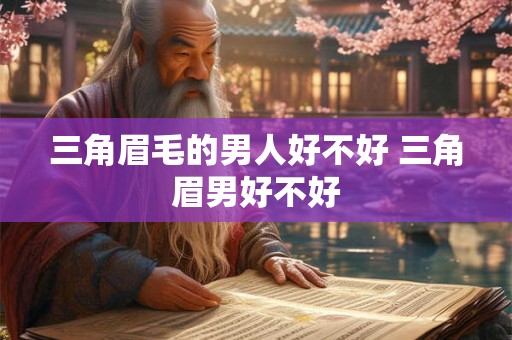 三角眉毛的男人好不好 三角眉男好不好
