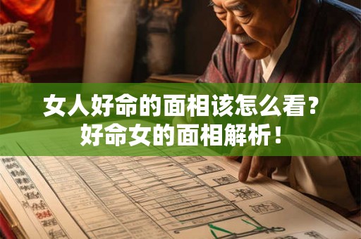 女人好命的面相该怎么看？好命女的面相解析！