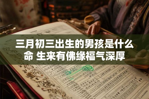 三月初三出生的男孩是什么命 生来有佛缘福气深厚 三月初三出生的男孩是什么命 生来有佛缘福气深厚