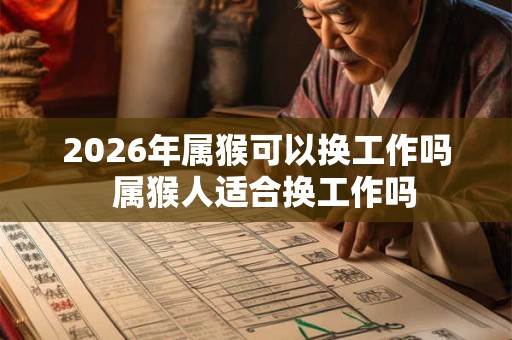 2026年属猴可以换工作吗  属猴人适合换工作吗
