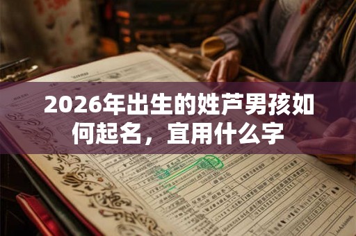 2026年出生的姓芦男孩如何起名,宜用什么字 2026年出生的姓芦男孩如何起名,宜用什么字