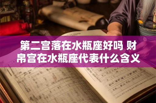 第二宫落在水瓶座好吗 财帛宫在水瓶座代表什么含义 第二宫落在水瓶座好吗 财帛宫在水瓶座代表什么含义