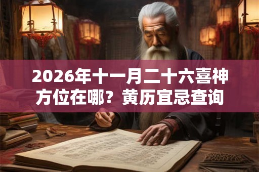 2026年十一月二十六喜神方位在哪？黄历宜忌查询