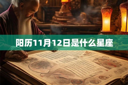 阳历11月12日是什么星座