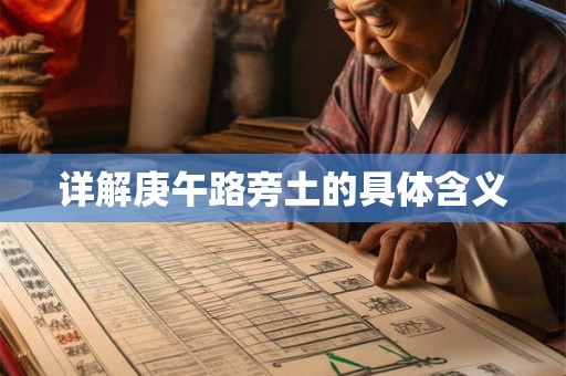 详解庚午路旁土的具体含义