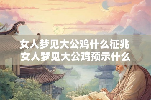 女人梦见大公鸡什么征兆 女人梦见大公鸡预示什么