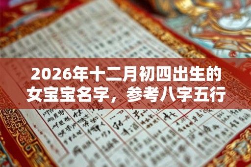 2026年十二月初四出生的女宝宝名字,参考八字五行取名 2026年十二月初四出生的女宝宝名字,参考八字五行取名