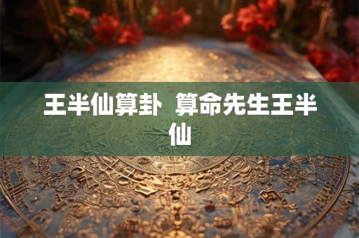 王半仙算卦  算命先生王半仙