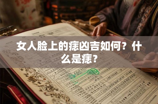 女人脸上的痣凶吉如何？什么是痣？