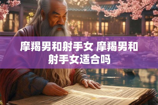 摩羯男和射手女 摩羯男和射手女适合吗 摩羯男和射手女 摩羯男和射手女适合吗