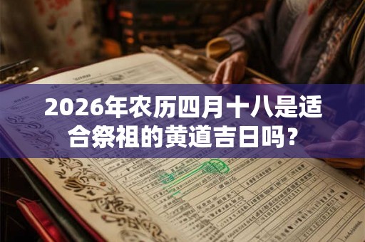 2026年农历四月十八是适合祭祖的黄道吉日吗？