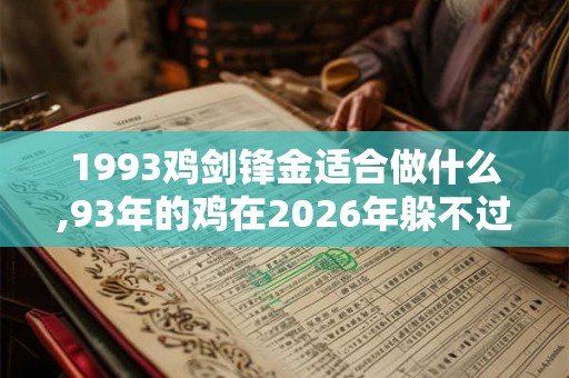 1993鸡剑锋金适合做什么,93年的鸡在2026年躲不过的灾
