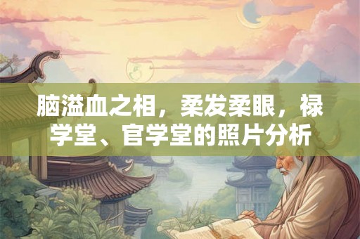 脑溢血之相,柔发柔眼,禄学堂、官学堂的照片分析 脑溢血之相,柔发柔眼,禄学堂、官学堂的照片分析