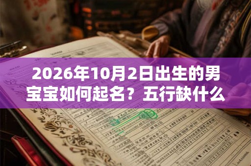 2026年10月2日出生的男宝宝如何起名？五行缺什么呢？