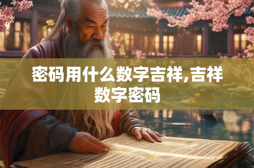 密码用什么数字吉祥,吉祥数字密码