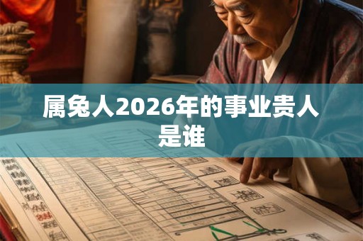 属兔人2026年的事业贵人是谁