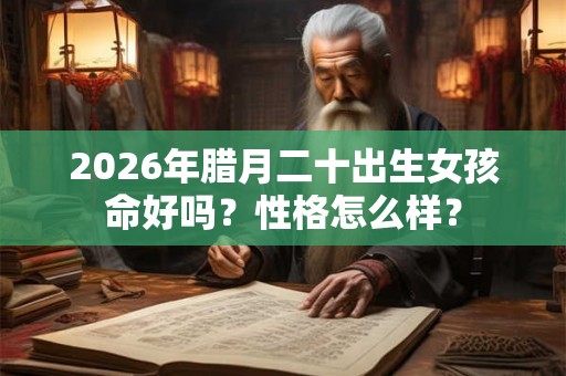 2026年腊月二十出生女孩命好吗？性格怎么样？