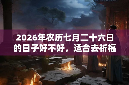 2026年农历七月二十六日的日子好不好，适合去祈福吗？