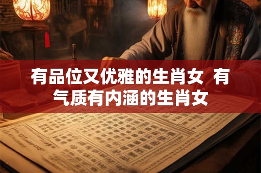 有品位又优雅的生肖女  有气质有内涵的生肖女