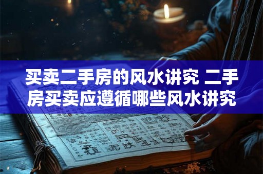 买卖二手房的风水讲究 二手房买卖应遵循哪些风水讲究