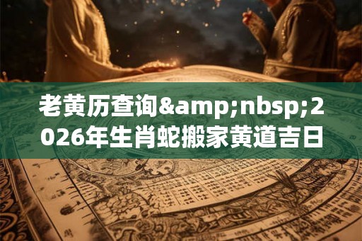 老黄历查询&nbsp;2026年生肖蛇搬家黄道吉日