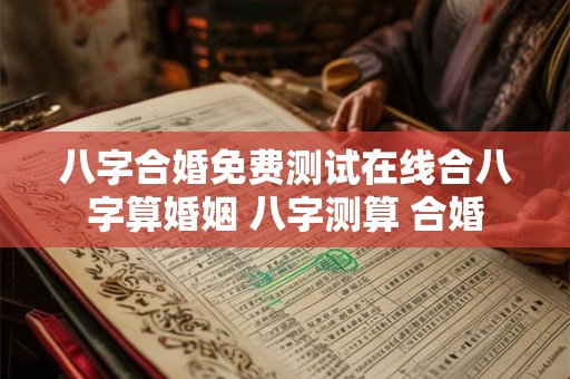 八字合婚免费测试在线合八字算婚姻 八字测算 合婚