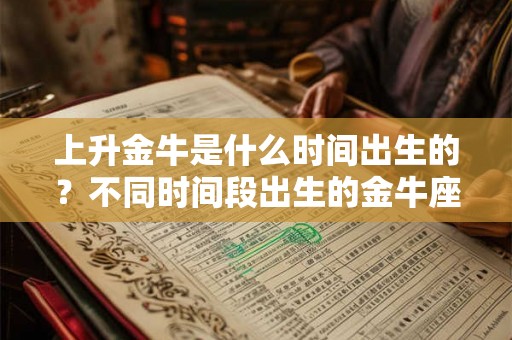 上升金牛是什么时间出生的？不同时间段出生的金牛座性格解析