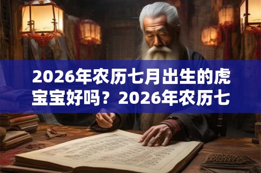 2026年农历七月出生的虎宝宝好吗？2026年农历七月哪天出生最好？