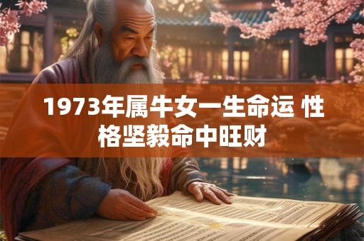 1973年属牛女一生命运 性格坚毅命中旺财
