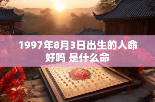 1997年8月3日出生的人命好吗 是什么命