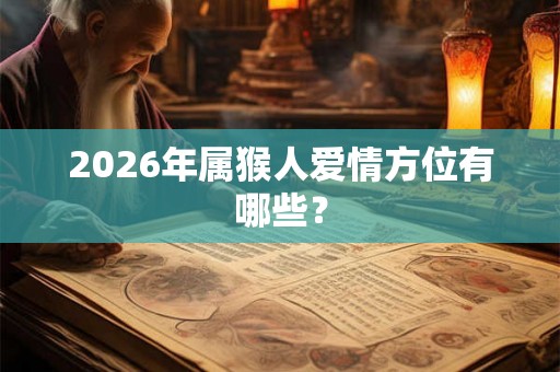 2026年属猴人爱情方位有哪些? 2026年属猴人爱情方位有哪些?
