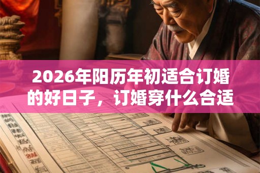 2026年阳历年初适合订婚的好日子，订婚穿什么合适？