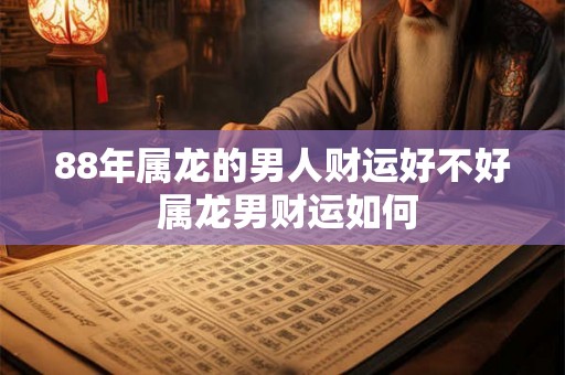 88年属龙的男人财运好不好 属龙男财运如何 88年属龙的男人财运好不好 属龙男财运如何