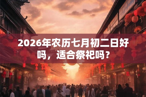 2026年农历七月初二日好吗，适合祭祀吗？