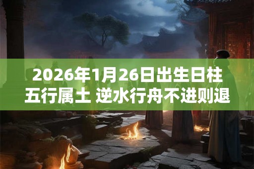 2026年1月26日出生日柱五行属土 逆水行舟不进则退