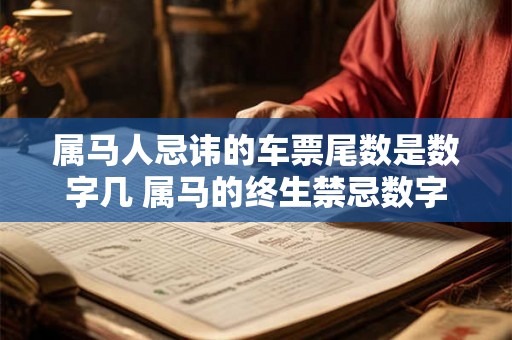 属马人忌讳的车票尾数是数字几 属马的终生禁忌数字