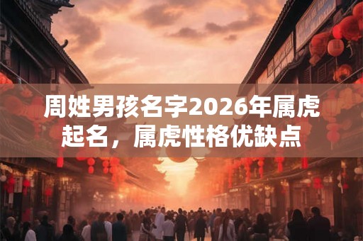 周姓男孩名字2026年属虎起名，属虎性格优缺点