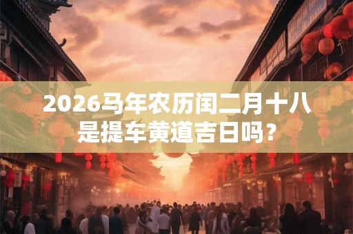 2026马年农历闰二月十八是提车黄道吉日吗? 2026马年农历闰二月十八是提车黄道吉日吗?